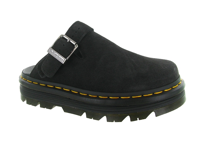 sandales et nu pieds - Mule Sabot - femme - Nubuck - Noir - Doc martens