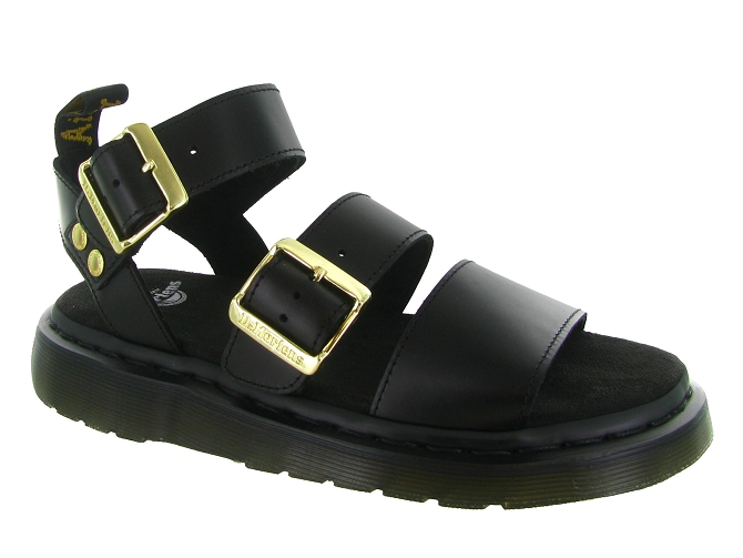 sandales et nu pieds - Casual - femme - Cuir - Noir - Doc martens