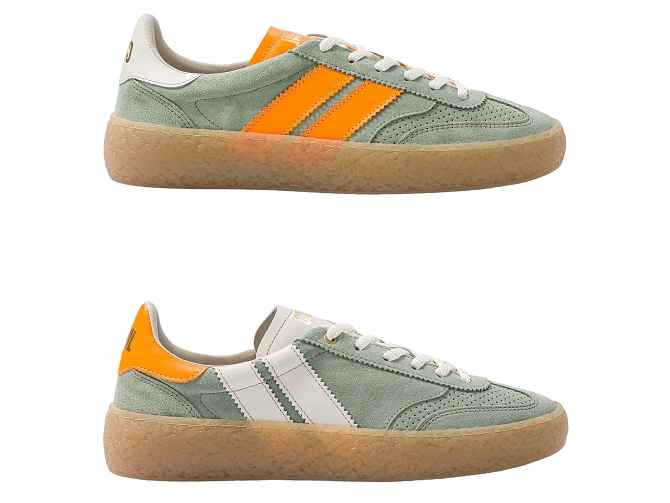 baskets et sneakers - Tendance - femme - Nubuck - Vert - Caval5862201_2