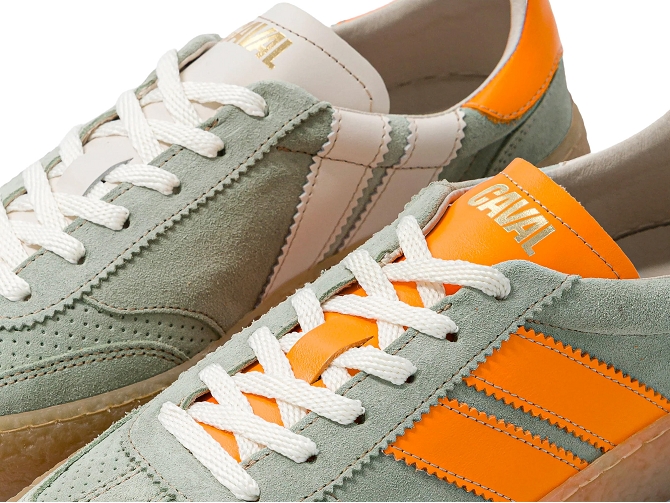 baskets et sneakers - Tendance - femme - Nubuck - Vert - Caval5862201_4