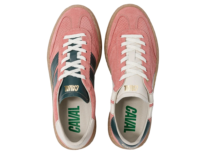 baskets et sneakers - Tendance - femme - Nubuck - Rose - Caval5862202_3