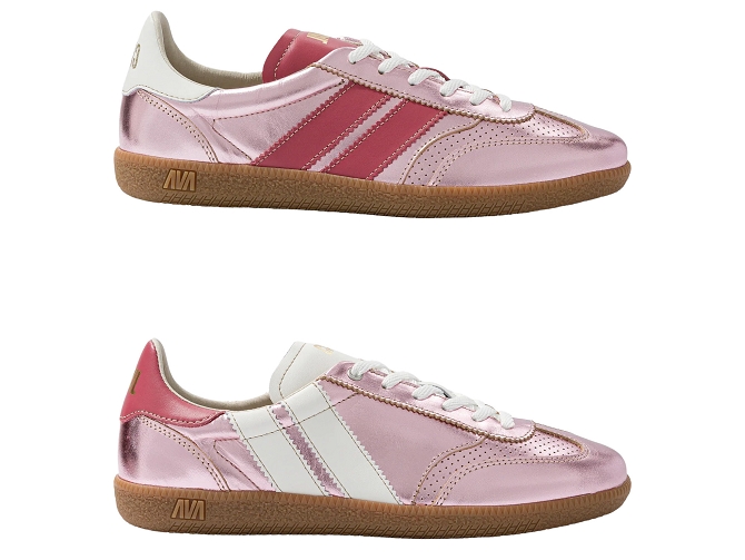 baskets et sneakers - Tendance - femme - Nubuck - Rose - Caval5862302_2