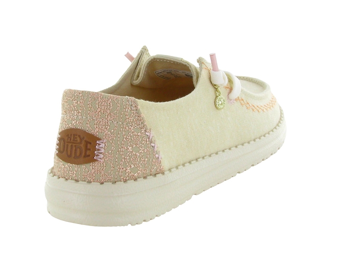 baskets et sneakers - Confort - femme - Toile  - Crème - Hey dude5862601_5