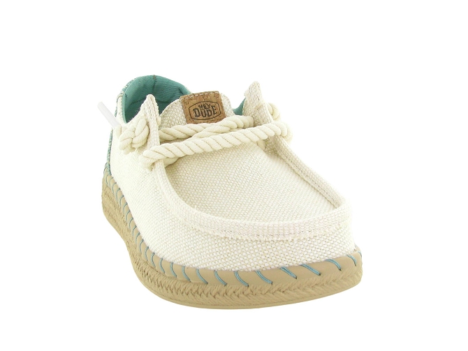 espadrilles - Espadrille plate - femme - Toile  - Blanc - Hey dude5862801_3