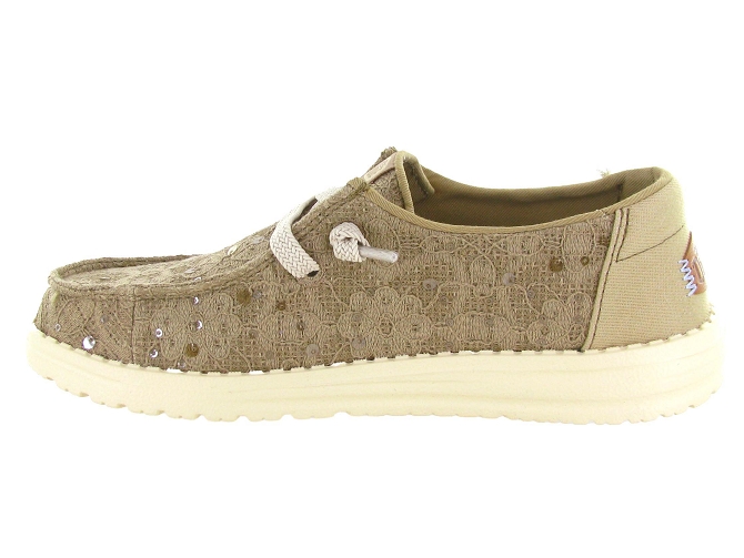 baskets et sneakers - Confort - femme - Toile  - Beige - Hey dude5863001_4