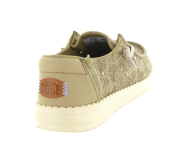 baskets et sneakers - Confort - femme - Toile  - Beige - Hey dude5863001_5