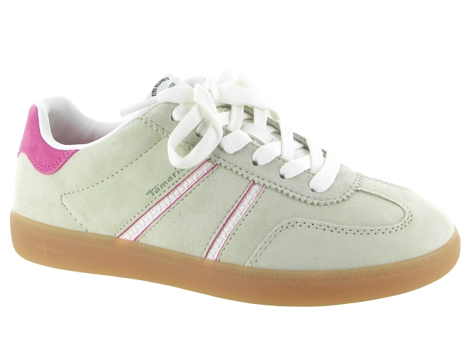 baskets et sneakers - Confort - femme - Nubuck - Vert amande - Tamaris