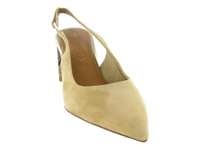 escarpins et trotteurs - Bride arrière - femme - Cuir - Beige - Tamaris5863602_3