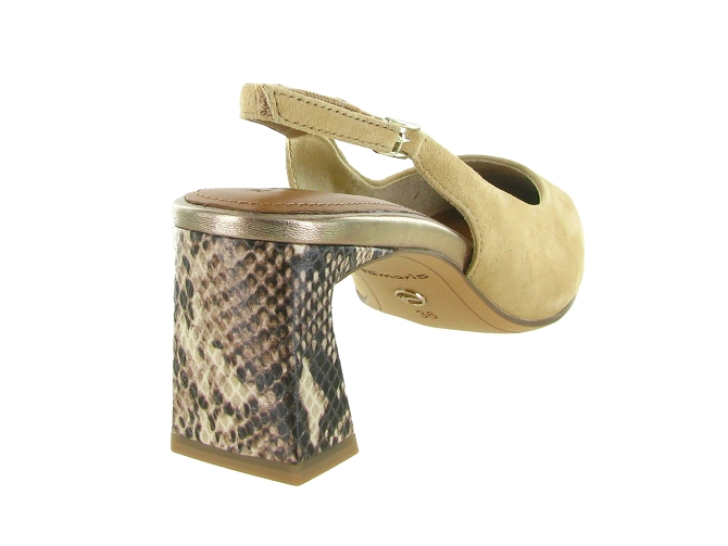 escarpins et trotteurs - Bride arrière - femme - Cuir - Beige - Tamaris5863602_5