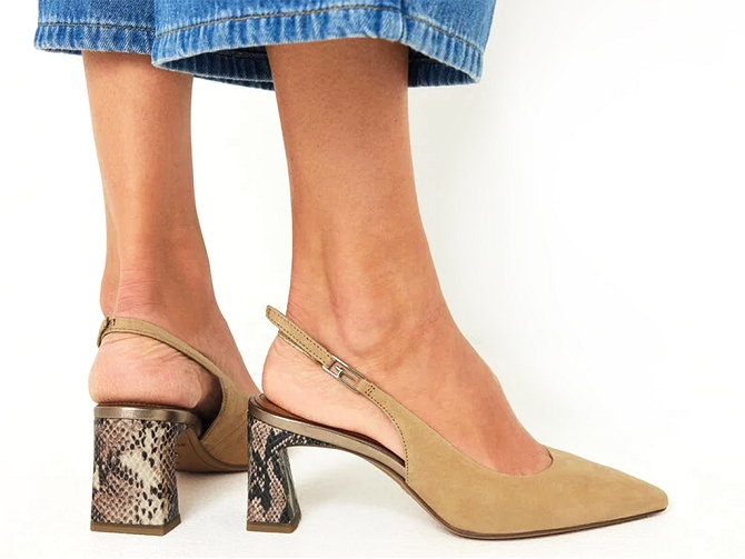 escarpins et trotteurs - Bride arrière - femme - Cuir - Beige - Tamaris5863602_6