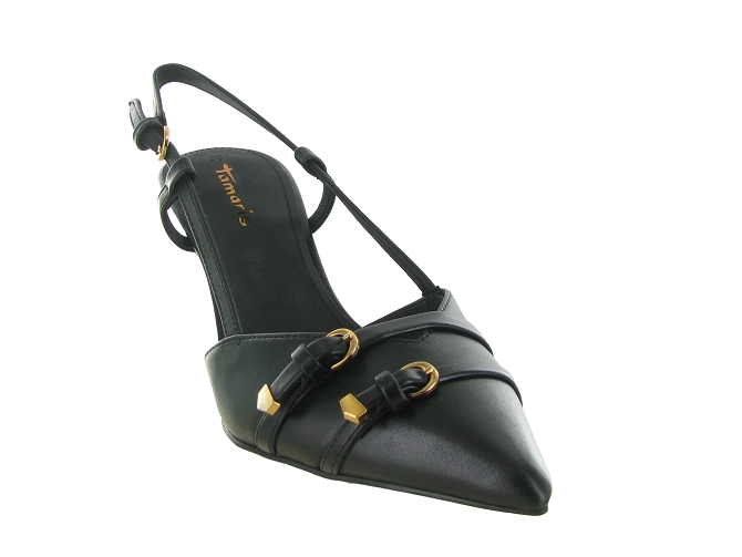 escarpins et trotteurs - Bride arrière - femme - Cuir - Noir - Tamaris5863701_4