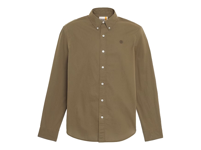 chemise - MANCHE LONGUE - vetement homme - Coton - Marron - Timberland