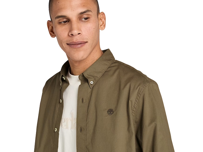 chemise - MANCHE LONGUE - vetement homme - Coton - Marron - Timberland5864401_3