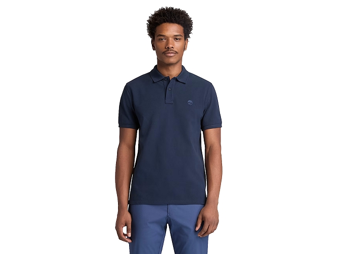 polo - MANCHE COURTE - vetement homme - Coton - Bleu - Timberland5864601_2
