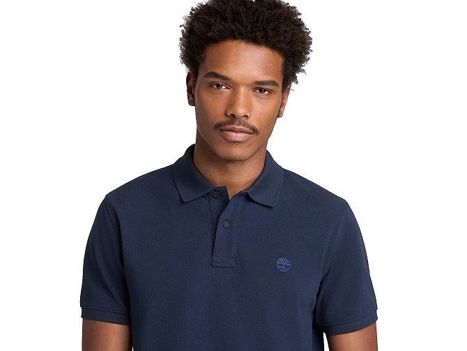 polo - MANCHE COURTE - vetement homme - Coton - Bleu - Timberland5864601_3