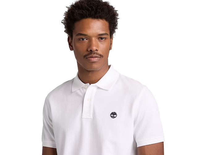 polo - MANCHE COURTE - vetement homme - Coton - Blanc - Timberland5864602_3