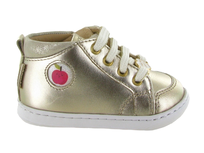 pre marche du 16 au 23 - Semelle souple - bebe fille - Nubuck - Or - Shoo pom5867101_2