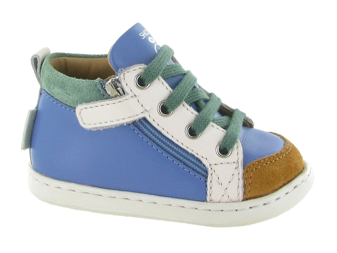 chaussures bebe du 18 au 27 -  - bebe garcon - Nubuck - Bleu - Shoo pom