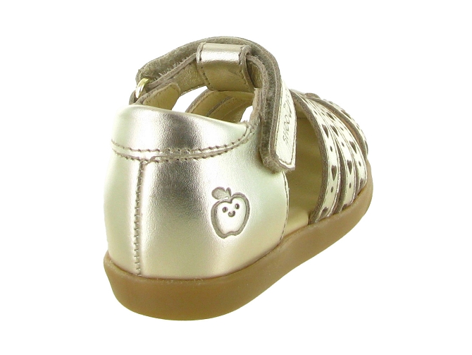 sandales et nu pieds -  - bebe fille - Cuir - Or - Shoo pom5867601_5