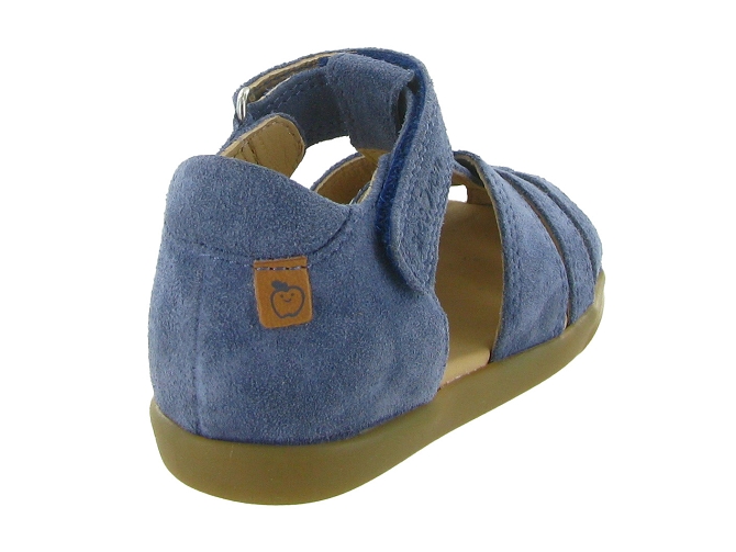 sandales et nu pieds - Semelle souple - bebe garcon - Nubuck - Bleu jean - Shoo pom5867702_5