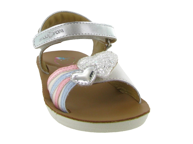 sandales et nu pieds -  - junior fille - Cuir - Argent - Shoo pom5867901_3