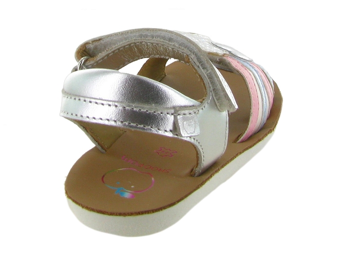 sandales et nu pieds -  - junior fille - Cuir - Argent - Shoo pom5867901_5