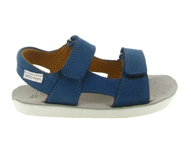 sandales et nu pieds -  - junior garcon - Nubuck - Bleu - Shoo pom5868001_2