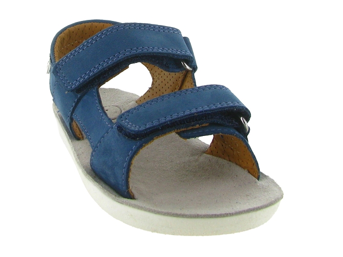 sandales et nu pieds -  - junior garcon - Nubuck - Bleu - Shoo pom5868001_3