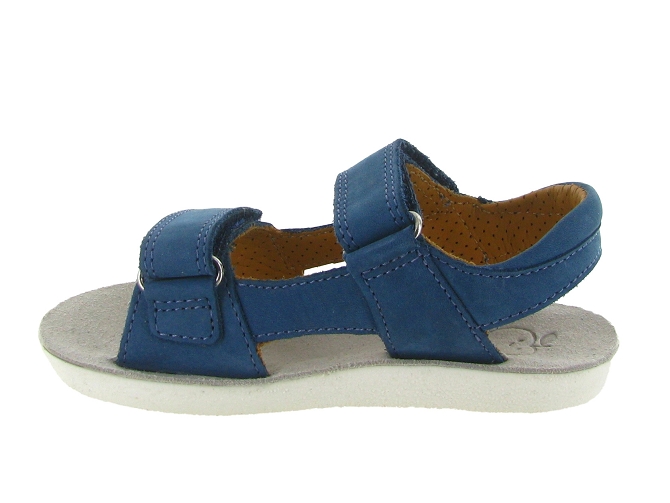 sandales et nu pieds -  - junior garcon - Nubuck - Bleu - Shoo pom5868001_4