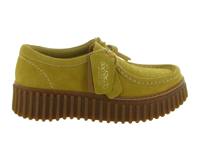 chaussures a lacets - Derby chic - femme - Nubuck - Jaune - Clarks5868702_2