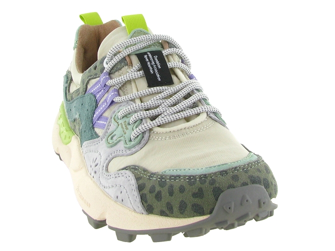 baskets et sneakers - Tendance - femme - Nubuck - Vert - Flower mountain5868801_3