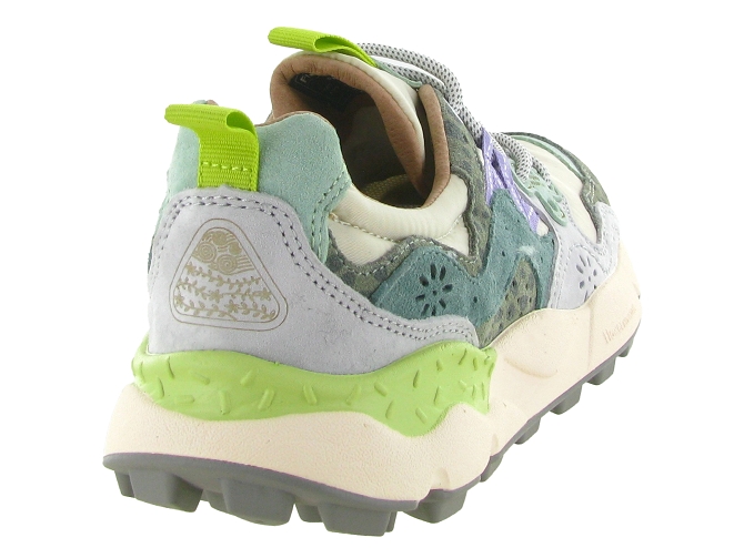 baskets et sneakers - Tendance - femme - Nubuck - Vert - Flower mountain5868801_5