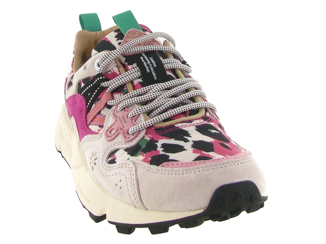 baskets et sneakers - Tendance - femme - Nubuck - Rose - Flower mountain5869201_3