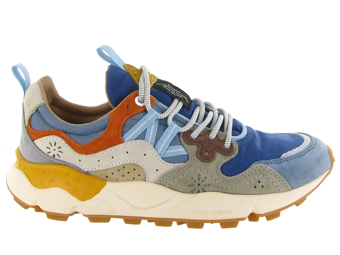 baskets et sneakers - Confort - homme - Nubuck - Bleu Marine - Flower mountain5869301_2