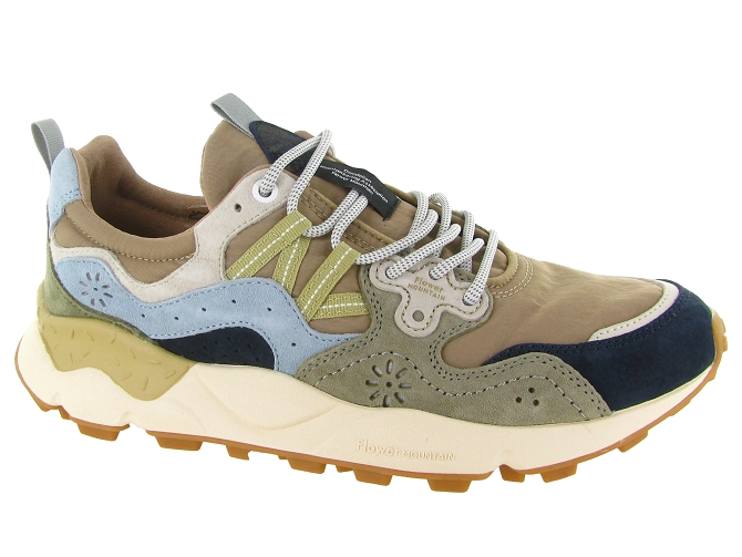 baskets et sneakers - Tendance - homme - Nubuck - Marron - Flower mountain