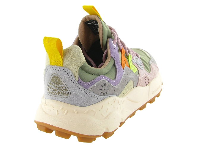 baskets et sneakers - Tendance - femme - Nubuck - Kaki - Flower mountain5873101_5