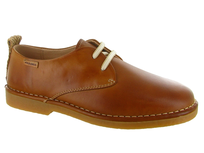 chaussures a lacets - Derby chic - femme - Cuir - Marron - Pikolinos