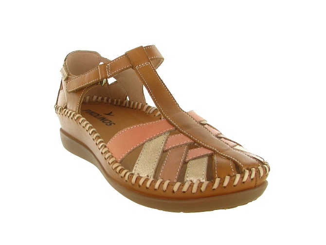 sandales et nu pieds - Confort - femme - Cuir - Marron - Pikolinos5873802_3