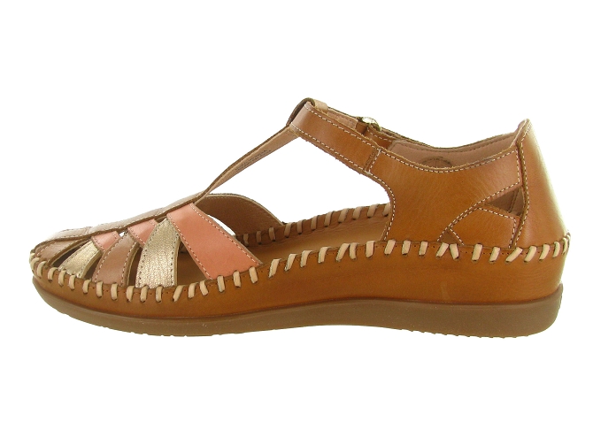 sandales et nu pieds - Confort - femme - Cuir - Marron - Pikolinos5873802_4