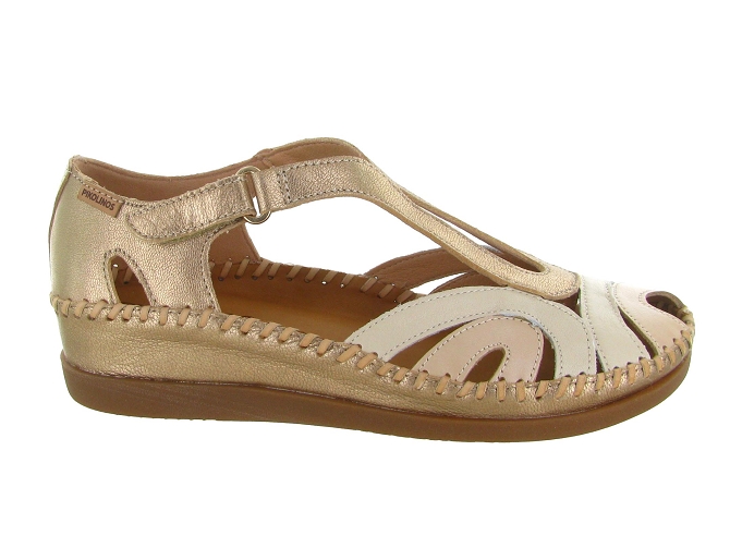 sandales et nu pieds - Confort - femme - Cuir - Crème - Pikolinos5873901_2