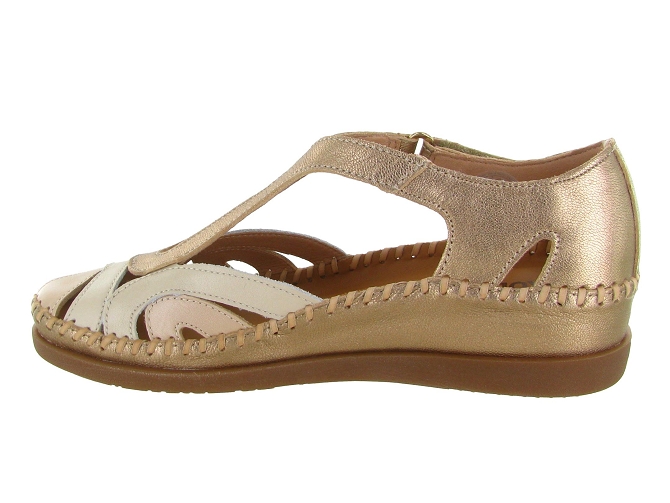 sandales et nu pieds - Confort - femme - Cuir - Crème - Pikolinos5873901_4