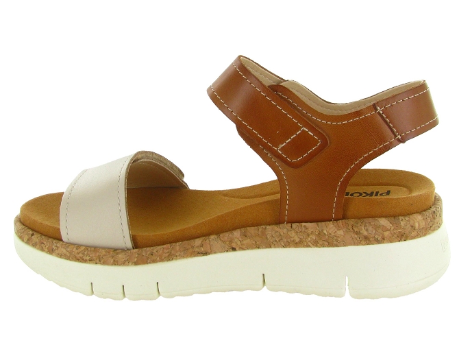 sandales et nu pieds - Confort - femme - Cuir - Beige - Pikolinos5874801_4