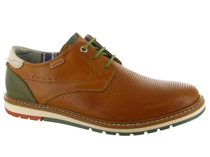 chaussures a lacets - Confort et décontracté - homme - Cuir - Marron - Pikolinos