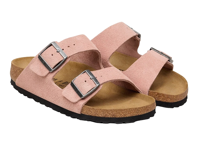 sandales et nu pieds - Mule Sabot - femme - Cuir - Rose - Birkenstock5877101_3