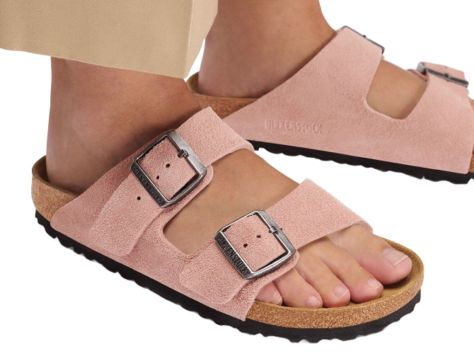sandales et nu pieds - Mule Sabot - femme - Cuir - Rose - Birkenstock5877101_5