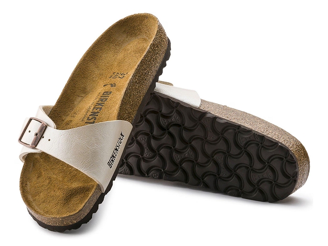 sandales et nu pieds - Mule Sabot - femme - Synthétique - Beige - Birkenstock5877201_3