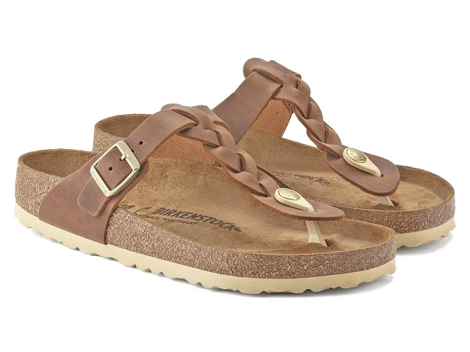 sandales et nu pieds - Entre doigt & Tong - femme - Cuir - Marron - Birkenstock5877401_3