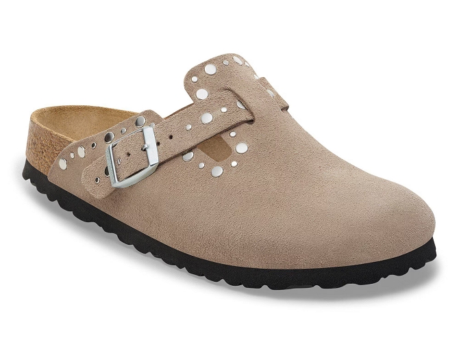 sandales et nu pieds - Mule Sabot - femme - Nubuck - Taupe - Birkenstock