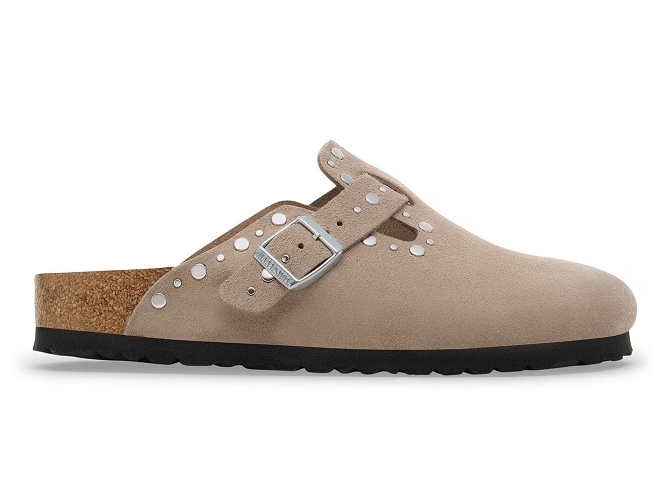 sandales et nu pieds - Mule Sabot - femme - Nubuck - Taupe - Birkenstock5877601_2
