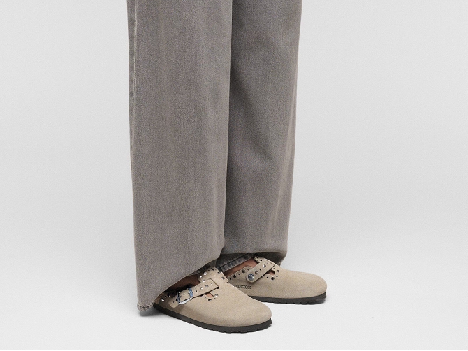 sandales et nu pieds - Mule Sabot - femme - Nubuck - Taupe - Birkenstock5877601_5